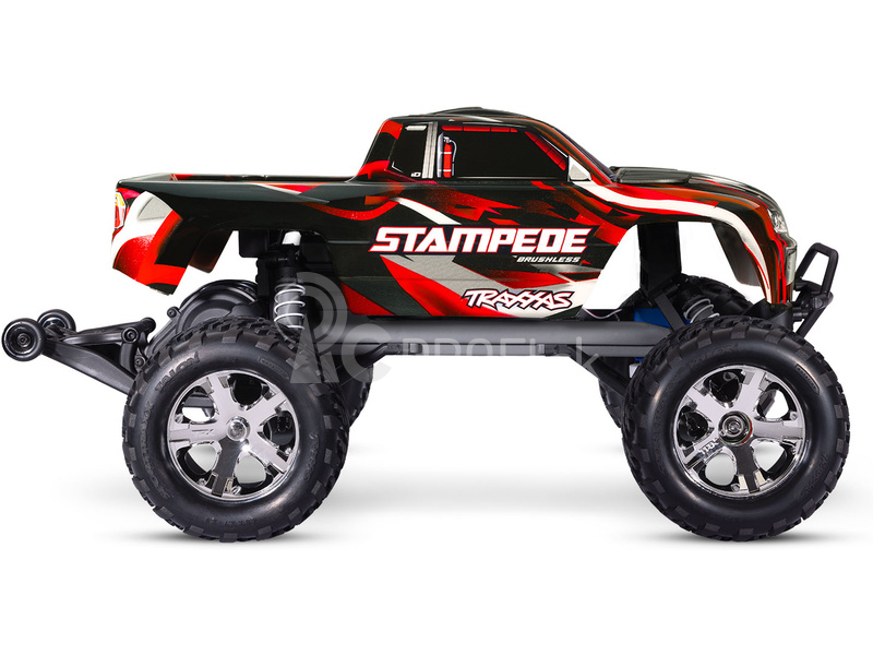 RC auto Traxxas Stampede 1:10 BL-2s RTR, červené