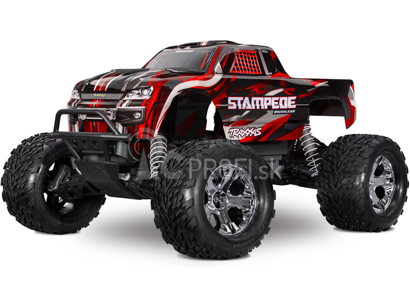 RC auto Traxxas Stampede 1:10 BL-2s RTR, červené