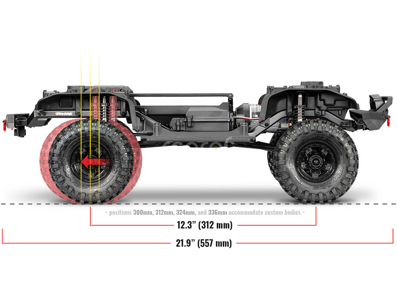 RC auto Traxxas TRX-4 Sport 1:10 Clipless RTR, červené