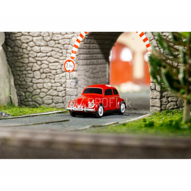 RC auto Volkswagen Beetle 1:87, červené