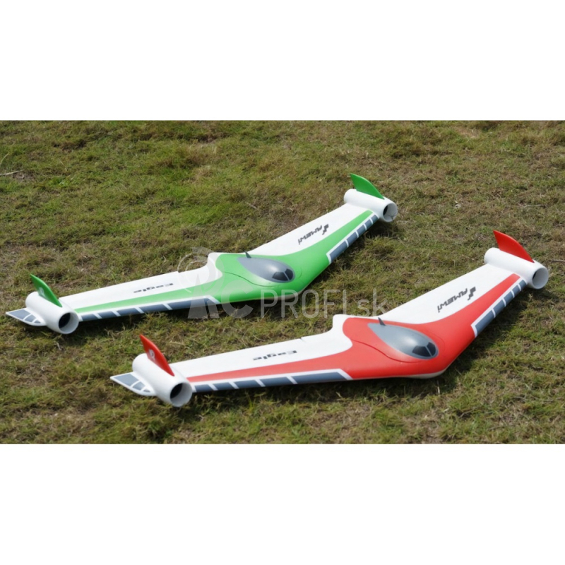 RC lietajúce krídlo Eagle Twin V2 PNP, červená