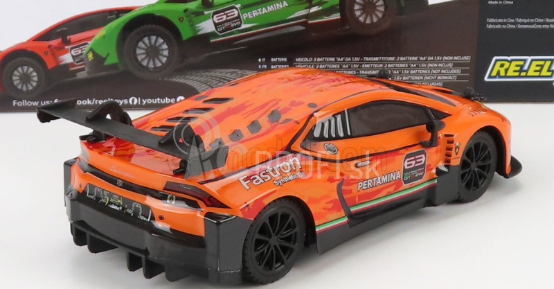 Re-el hračky Lamborghini Huracan Gt3 N 63 Racing 2019 1:24 oranžová