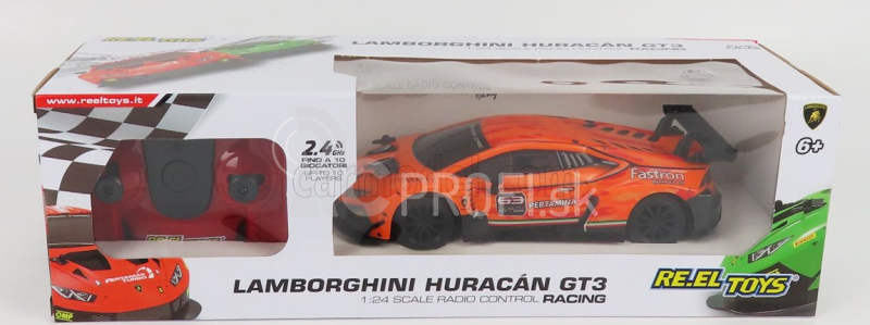 Re-el hračky Lamborghini Huracan Gt3 N 63 Racing 2019 1:24 oranžová