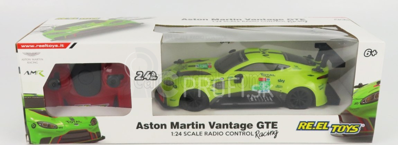 Re-el toys Aston martin Vantage Gte 4.0l Turbo V8 Team Aston Martin Racing N 95 24h Le Mans 2019 N.thiim - M.sorensen - D.turner 1:24 Svetlozelená