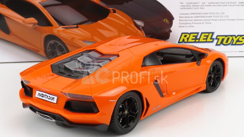 Re-el toys Lamborghini Aventador Lp700-4 2011 1:14 oranžová