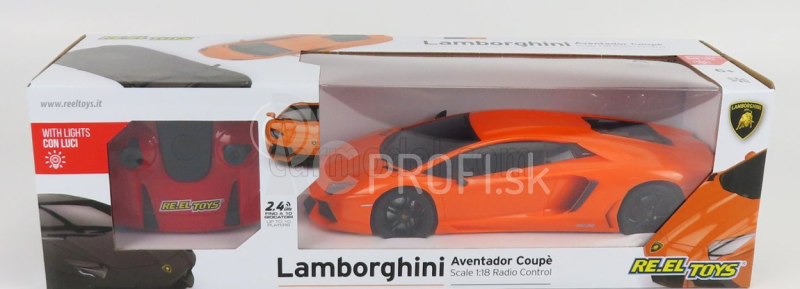 Re-el toys Lamborghini Aventador Lp700-4 2011 1:18 oranžová