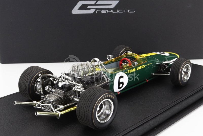 Repliky Lotus F1 49 N 6 Pole Position a 2. miesto v USA 1967 Graham Hill 1:18 Zelená žltá