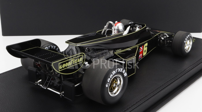 Repliky Lotus F1 77 John Player Team Lotus N 6 Brazilian Gp (s figúrkou pilota) 1976 Mario Andretti 1:18 Jps Black Gold