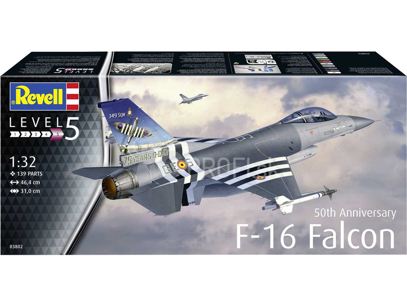 Revell General Dynamics F-16 Falcon 50. výročie (1:32)