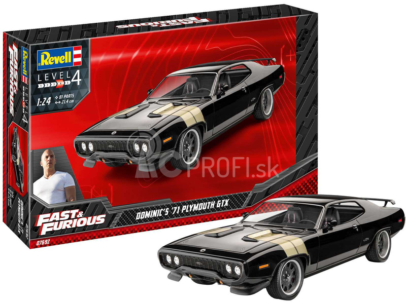 Revell Plymouth GTX 1971 (Rýchlo a zbesilo) (1:24) (sada)