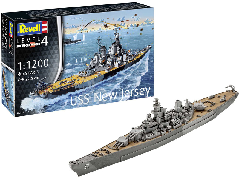 Revell USS New Jersey (1:1200) (súprava)