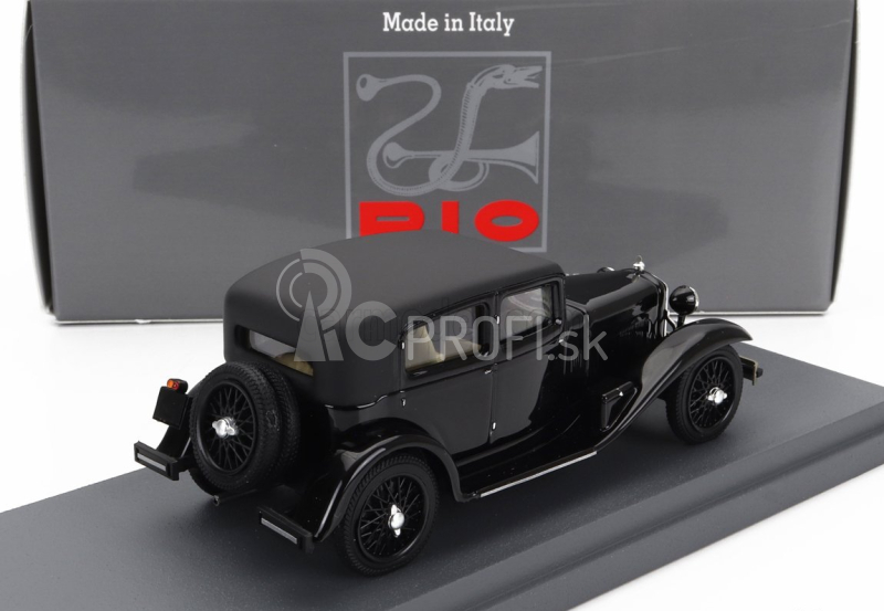 Rio-models Alfa romeo 1750 6c s figúrkami Gabriele D'annunzio a Tazio Nuvolari 1932 1:43 čierna