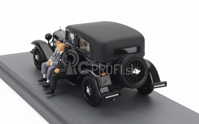 Rio-models Alfa romeo 1750 6c s figúrkami Gabriele D'annunzio a Tazio Nuvolari 1932 1:43 čierna