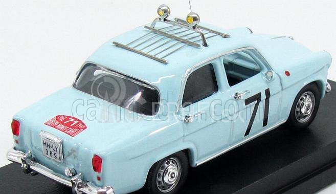 Rio-models Alfa romeo Giulietta Ti N 71 Rally Montecarlo 1960 Loffler - Johansson 1:43 Svetlo modrá