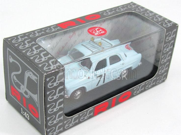 Rio-models Alfa romeo Giulietta Ti N 71 Rally Montecarlo 1960 Loffler - Johansson 1:43 Svetlo modrá