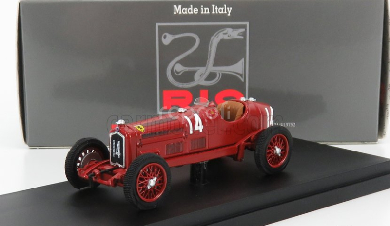 Rio-models Alfa romeo P3 Tipo B N 14 Winner Pau Gp 1935 T.nuvolari 1:43 Červená