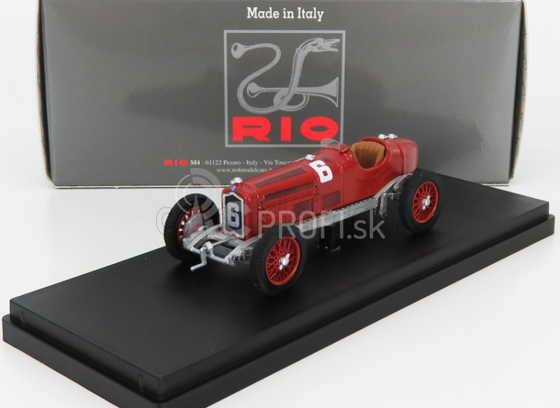 Rio-models Alfa romeo P3 Tipo B N 18 Winner Monza 1932 R.caracciola 1:43 Červená