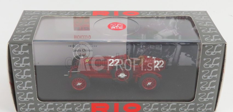 Rio-models Alfa romeo P3 Tipo B N 22 Targa Florio 1935 L.chiron 1:43 Červená