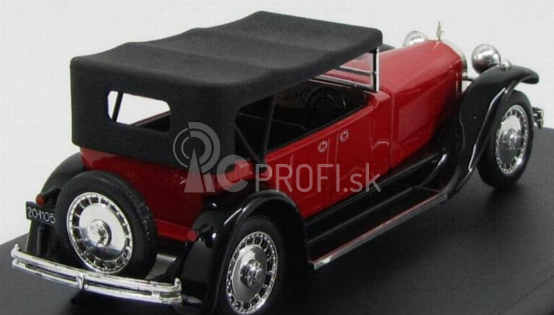 Rio-models Bugatti Type 41 Royale Torpedo Cabriolet Uzavretý 1927 1:43 Červená čierna