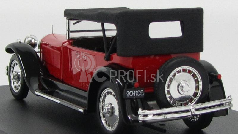 Rio-models Bugatti Type 41 Royale Torpedo Cabriolet Uzavretý 1927 1:43 Červená čierna