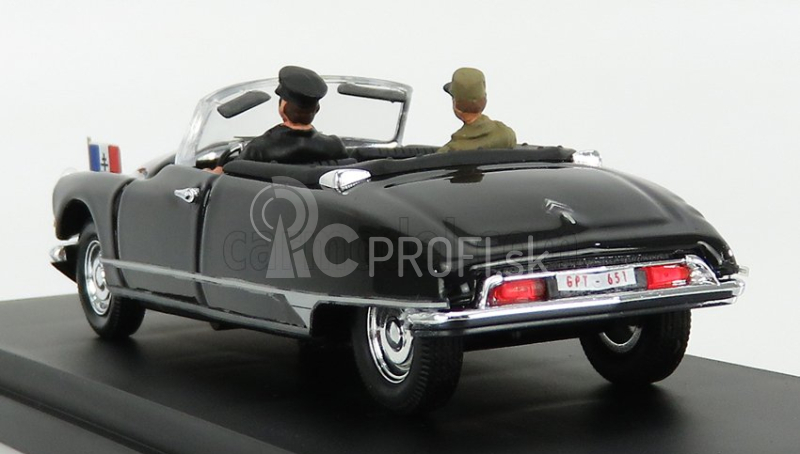 Rio-models Citroen Ds Cabriolet s postavou generála De Gaulla 1959 1:43 čierna