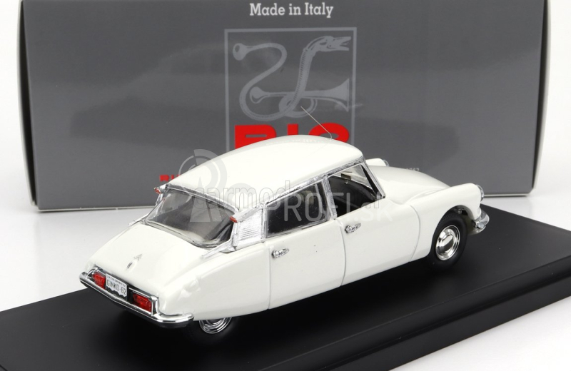 Rio-models Citroen Ds19 1962 - Osobné auto Ispettore Ginko 1:43 Biela