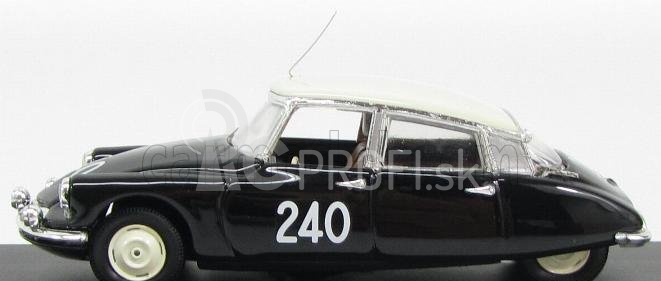 Rio-models Citroen Ds19 N 240 Mille Miglia 1957 Zore - Dubessay 1:43 Black Ivory