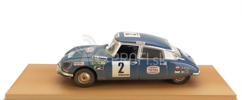 Rio-models Citroen Ds21 N 2 4th Rally Marocco Dirty Version 1971 Bob Neiret - Jacques Terramorsi 1:43 Modrá