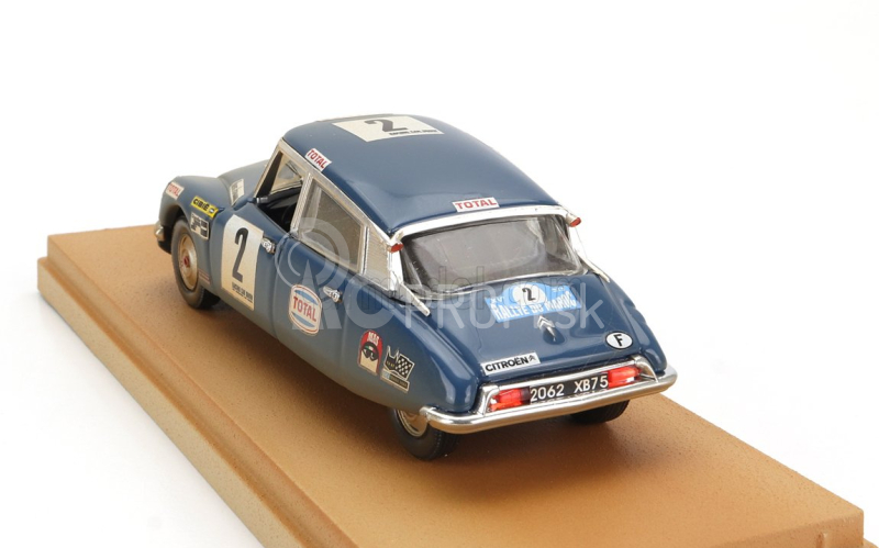 Rio-models Citroen Ds21 N 2 4th Rally Marocco Dirty Version 1971 Bob Neiret - Jacques Terramorsi 1:43 Modrá