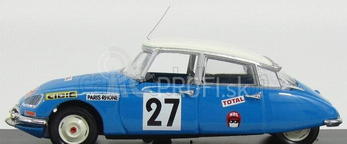 Rio-models Citroen Ds21 N 27 Rally Montecarlo 1970 Pouderoux - Vincent 1:43 Modrá