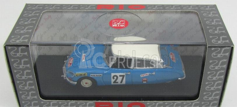 Rio-models Citroen Ds21 N 27 Rally Montecarlo 1970 Pouderoux - Vincent 1:43 Modrá