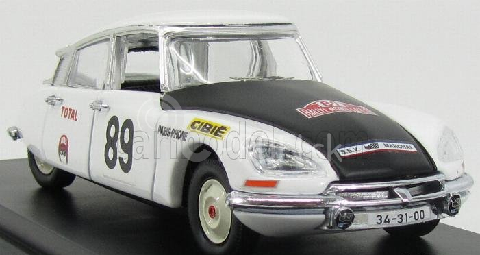 Rio-models Citroen Ds21 N 89 Rally Montecarlo 1970 Marcus - Bryde - Braein 1:43 biela čierna