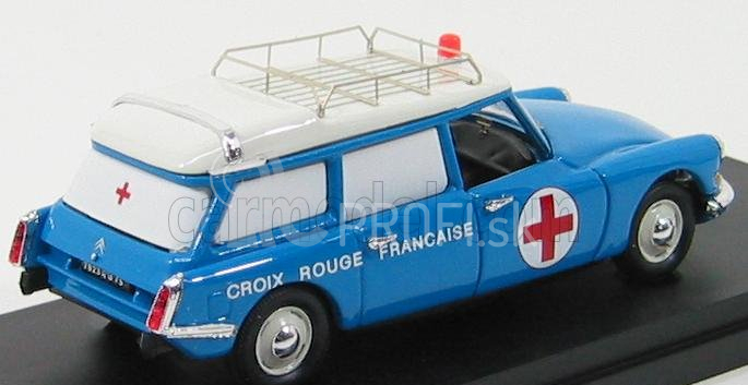 Rio-models Citroen Id19 Break Croix Rouge 1958 - Ambulancia 1:43 Bluette White