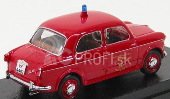 Rio-models Fiat 1100/103 T.v. Vigili Del Fuoco 1955 - Hasičské auto 1:43 Červená