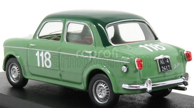 Rio-models Fiat 1100/103 Tv N 118 Mille Miglia 1955 Mandrini - Bertossi 1:43 Zelená