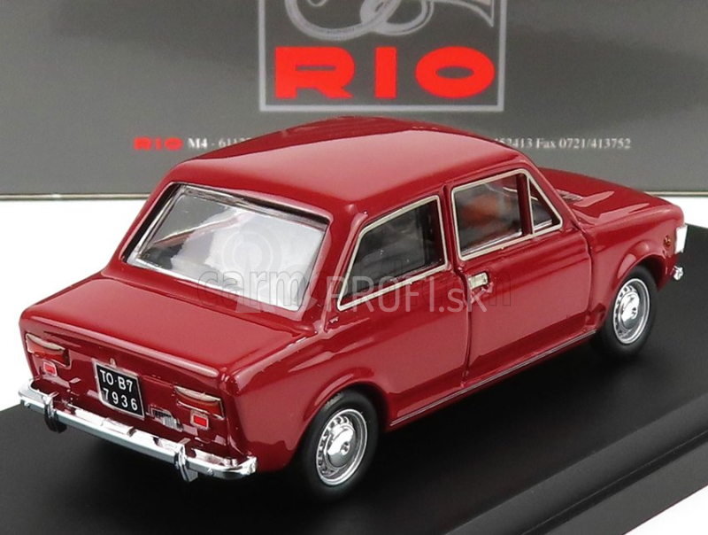 Rio-models Fiat 128 2-dverový 1969 1:43 Sport Red