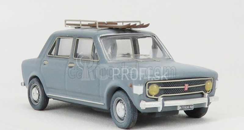 Rio-models Fiat 128 Con Sci 1970 - Zimná dovolenka s lyžami 1:43 sivá