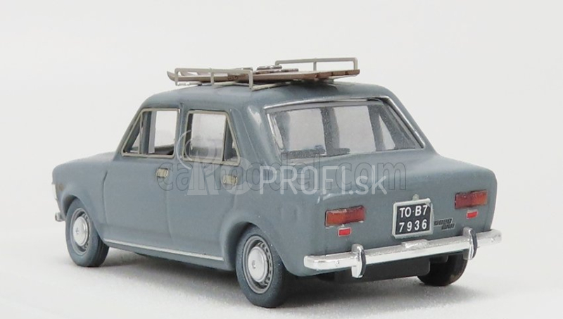 Rio-models Fiat 128 Con Sci 1970 - Zimná dovolenka s lyžami 1:43 sivá