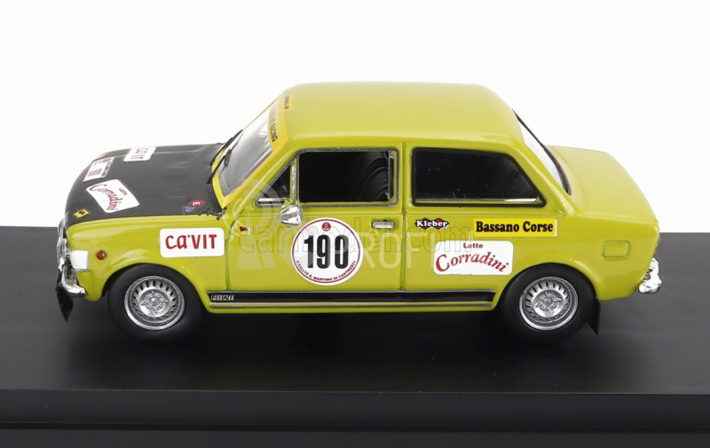 Rio-models Fiat 128 Gr.1 Team Ceccato Rally Racing N 190 Rally San Martino Di Castrozza 1972 A.bettega - D.brigantini 1:43 Zelená čierna