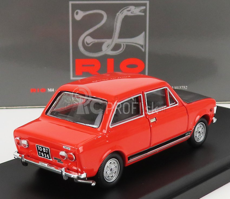 Rio-models Fiat 128 Rally 1971 1:43 červená čierna