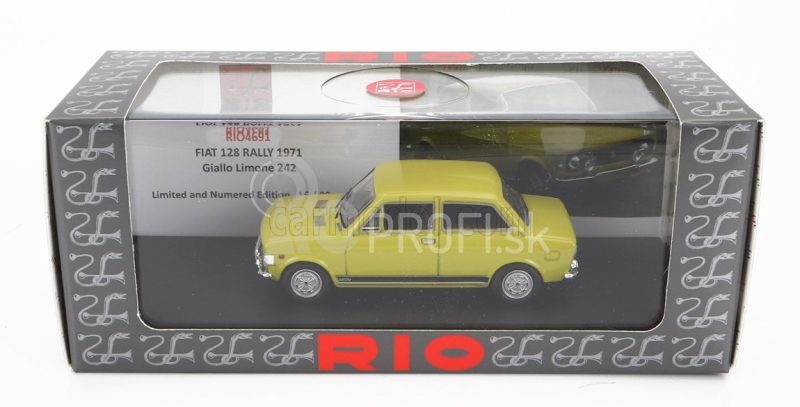 Rio-models Fiat 128 Rally 1971 1:43 Lemon Yellow