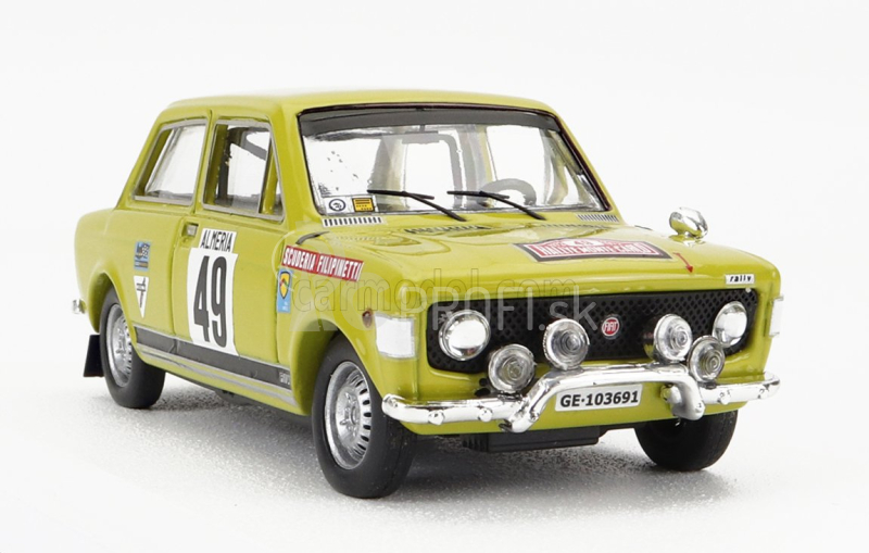 Rio-models Fiat 128 Rally N 49 Rally Montecarlo 1972 P.lier - J.p.frattini 1:43 Zelená