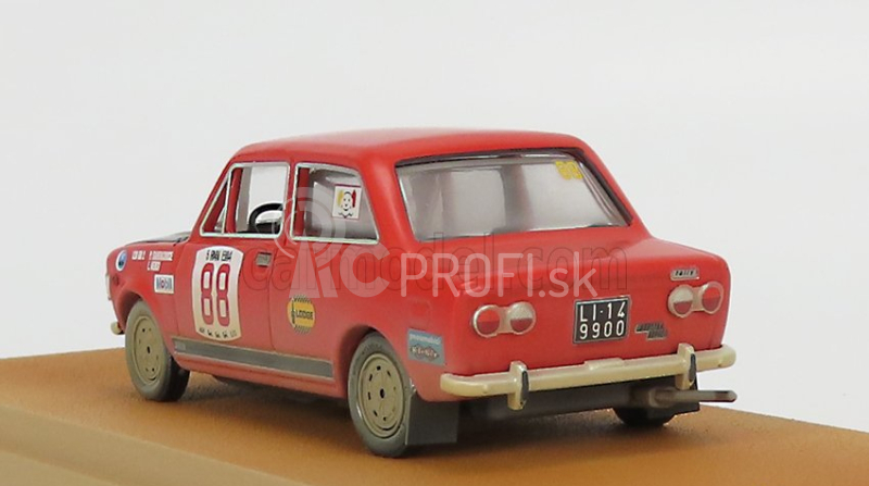 Rio-models Fiat 128 Rally N 88 Rally Isola D' Elba 1972 P.santacroce - L.versi 1:43 Červená čierna