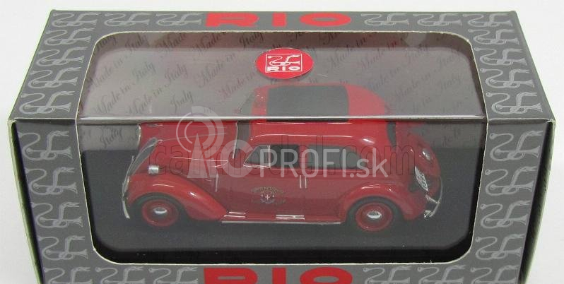 Rio-models Fiat 1500 6 Cylinders Vigili Del Fuoco 1948 1:43 Červená