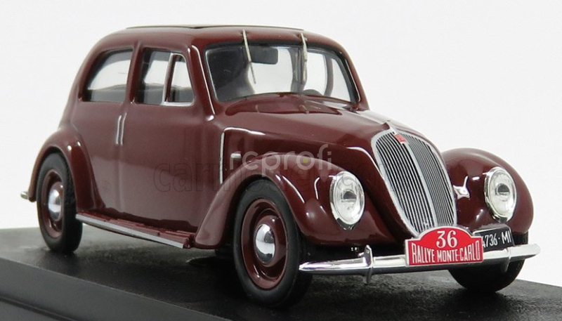 Rio-models Fiat 1500 6c N 36 Rally Montecarlo 1937 Gigi Villoresi 1:43 Tmavo červená