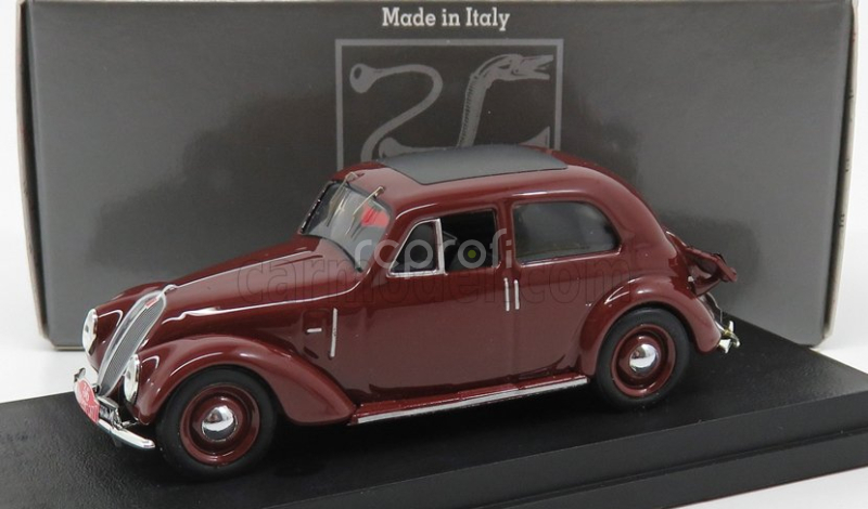 Rio-models Fiat 1500 6c N 36 Rally Montecarlo 1937 Gigi Villoresi 1:43 Tmavo červená