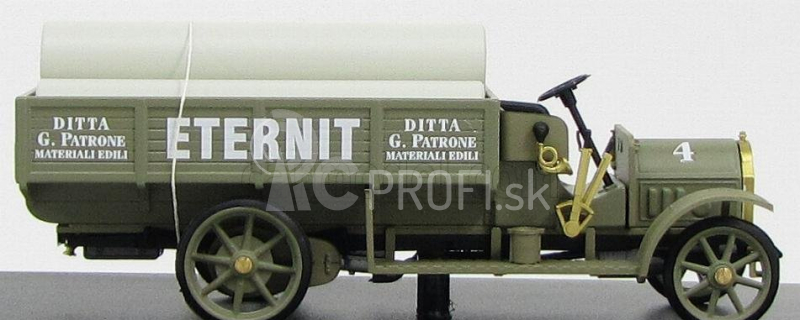 Rio-models Fiat 18 Bl Truck Autocarro Impresa Edile - Eternit 1916 1:43 Zelená