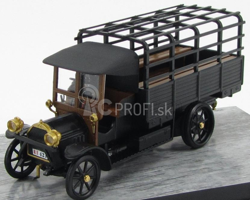 Rio-models Fiat 18bl 200th Anniversary Carabinieri With Figure 1915 1:43 Black