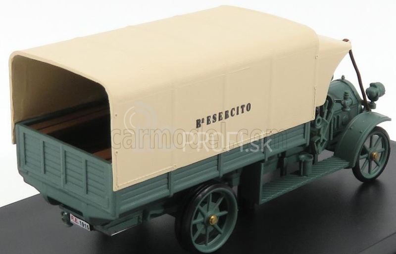 Rio-models Fiat 18bl Truck Esercito Italiano 1918 1:43 Zelená krémová