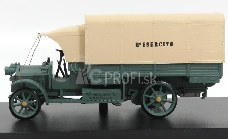 Rio-models Fiat 18bl Truck Esercito Italiano 1918 1:43 Zelená krémová